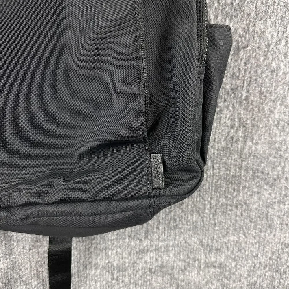 Away Daypack Minimalist Nylon Laptop Travel Backpack Black Work Office College